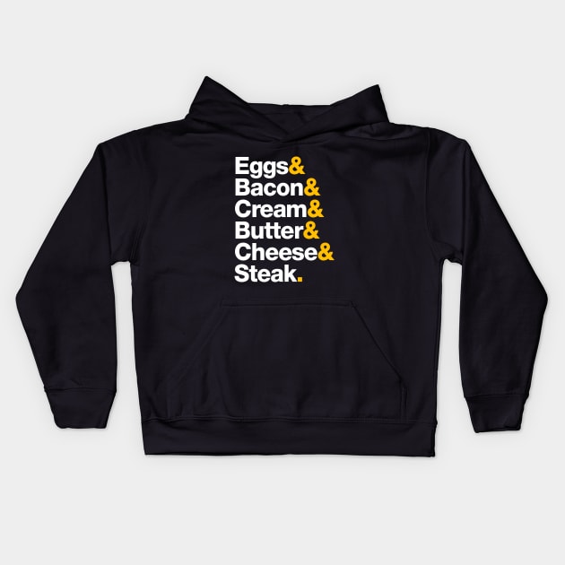 Keto Helvetica Kids Hoodie by Fyremageddon